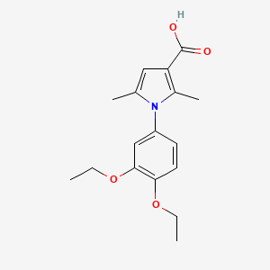 1-(3,4-diethoxyphenyl)-2,5-dimethyl-1H-pyrrole-3-carboxylic acid - 