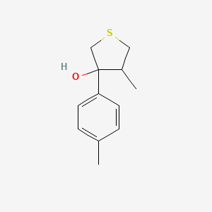 4-Methyl-3-(4-methylphenyl)thiolan-3-ol - 