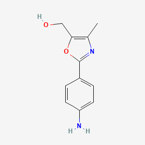 [2-(4-Aminophenyl)-4-methyl-1,3-oxazol-5-yl]methanol - 