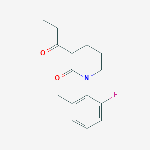 1-(2-Fluoro-6-methylphenyl)-3-propanoylpiperidin-2-one - 
