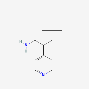 4,4-Dimethyl-2-(pyridin-4-yl)pentan-1-amine - 