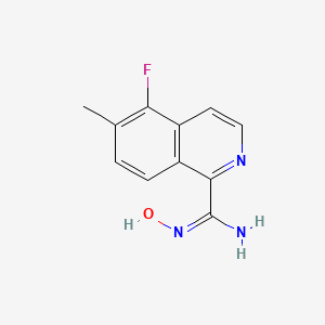 (E)-5-Fluoro-N'-hydroxy-6-methylisoquinoline-1-carboximidamide - 