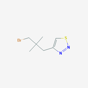 4-(3-Bromo-2,2-dimethylpropyl)-1,2,3-thiadiazole - 