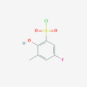 5-Fluoro-2-hydroxy-3-methylbenzene-1-sulfonyl chloride - 