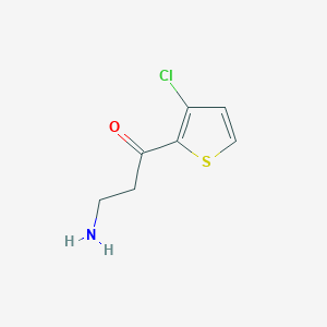 3-Amino-1-(3-chlorothiophen-2-yl)propan-1-one - 