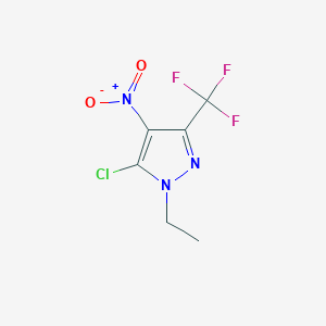 5-Chloro-1-ethyl-4-nitro-3-(trifluoromethyl)-1H-pyrazole - 