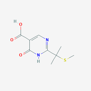 2-[2-(Methylsulfanyl)propan-2-yl]-6-oxo-1,6-dihydropyrimidine-5-carboxylic acid - 