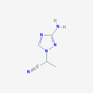 2-(3-amino-1H-1,2,4-triazol-1-yl)propanenitrile - 