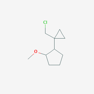 1-[1-(Chloromethyl)cyclopropyl]-2-methoxycyclopentane - 