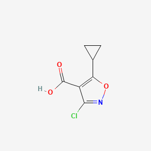 3-Chloro-5-cyclopropyl-1,2-oxazole-4-carboxylic acid - 