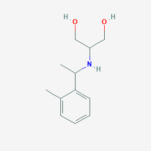2-{[1-(2-Methylphenyl)ethyl]amino}propane-1,3-diol - 