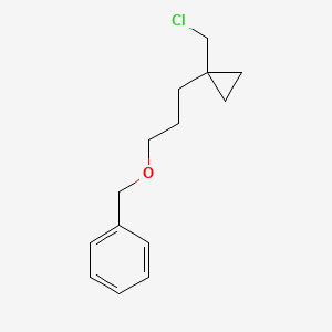 ({3-[1-(Chloromethyl)cyclopropyl]propoxy}methyl)benzene - 
