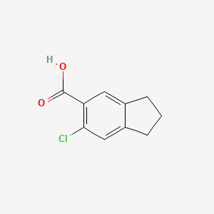 6-Chloro-2,3-dihydro-1H-indene-5-carboxylic acid - 