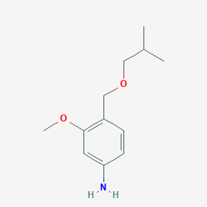 3-Methoxy-4-[(2-methylpropoxy)methyl]aniline - 
