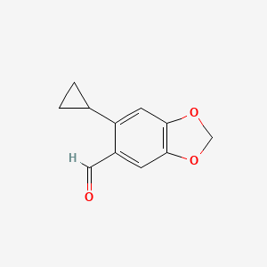 6-Cyclopropyl-2H-1,3-benzodioxole-5-carbaldehyde - 
