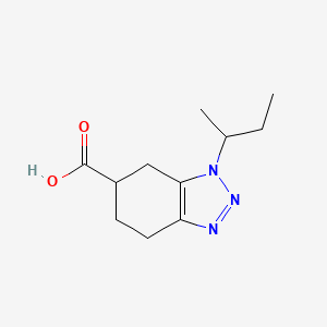 1-(Butan-2-yl)-4,5,6,7-tetrahydro-1H-1,2,3-benzotriazole-6-carboxylic acid - 