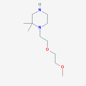 1-[2-(2-Methoxyethoxy)ethyl]-2,2-dimethylpiperazine - 