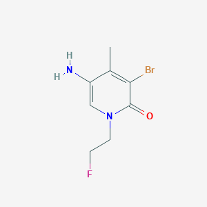 5-Amino-3-bromo-1-(2-fluoroethyl)-4-methyl-1,2-dihydropyridin-2-one - 