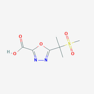 5-(2-Methanesulfonylpropan-2-yl)-1,3,4-oxadiazole-2-carboxylic acid - 
