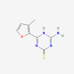 4-Amino-6-(3-methylfuran-2-YL)-1,3,5-triazine-2-thiol - 