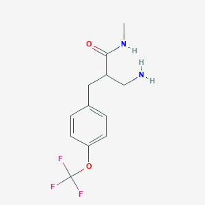 3-Amino-N-methyl-2-{[4-(trifluoromethoxy)phenyl]methyl}propanamide - 