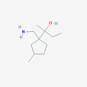2-[1-(Aminomethyl)-3-methylcyclopentyl]butan-2-ol - 