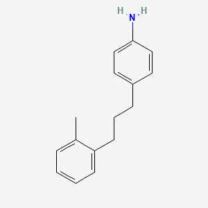 4-[3-(2-Methylphenyl)propyl]aniline - 1240529-06-9