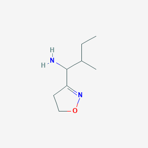 1-(4,5-Dihydro-1,2-oxazol-3-yl)-2-methylbutan-1-amine - 1258640-04-8
