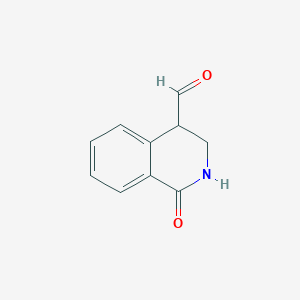 1-Oxo-1,2,3,4-tetrahydroisoquinoline-4-carbaldehyde - 
