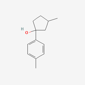 3-Methyl-1-(4-methylphenyl)cyclopentan-1-ol - 