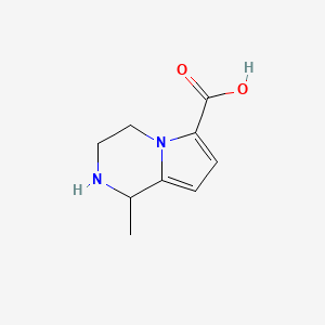 1-methyl-1H,2H,3H,4H-pyrrolo[1,2-a]pyrazine-6-carboxylic acid - 