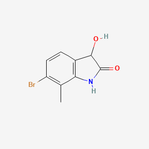 6-Bromo-3-hydroxy-7-methyl-2,3-dihydro-1H-indol-2-one - 