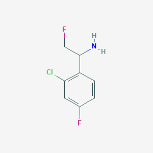 1-(2-Chloro-4-fluorophenyl)-2-fluoroethan-1-amine - 