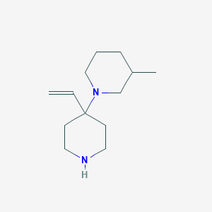 1-(4-Ethenylpiperidin-4-yl)-3-methylpiperidine - 