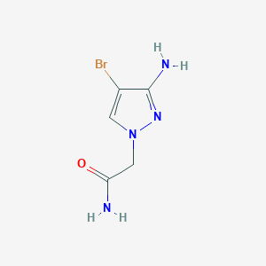2-(3-Amino-4-bromo-1H-pyrazol-1-YL)acetamide - 