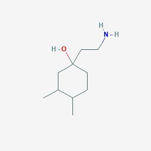 1-(2-Aminoethyl)-3,4-dimethylcyclohexan-1-ol - 