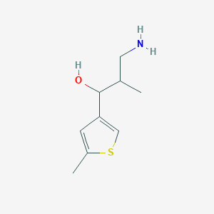 3-Amino-2-methyl-1-(5-methylthiophen-3-yl)propan-1-ol - 