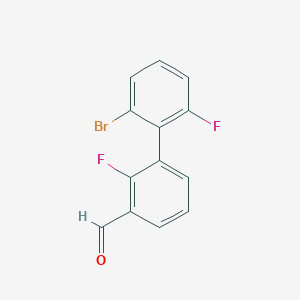 3-(2-Bromo-6-fluorophenyl)-2-fluorobenzaldehyde - 