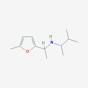 (3-Methylbutan-2-yl)[1-(5-methylfuran-2-yl)ethyl]amine - 
