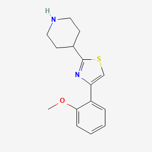 4-[4-(2-Methoxyphenyl)-1,3-thiazol-2-yl]piperidine - 