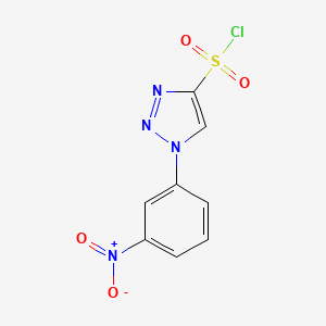 1-(3-Nitrophenyl)-1H-1,2,3-triazole-4-sulfonyl chloride - 