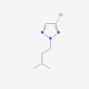4-Bromo-2-(3-methylbutyl)-2H-1,2,3-triazole - 