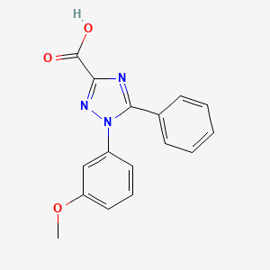 1-(3-Methoxyphenyl)-5-phenyl-1H-1,2,4-triazole-3-carboxylic acid - 