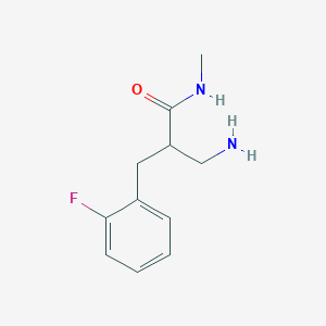 3-amino-2-[(2-fluorophenyl)methyl]-N-methylpropanamide - 