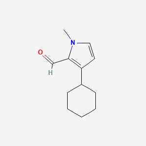 3-Cyclohexyl-1-methyl-1H-pyrrole-2-carbaldehyde - 