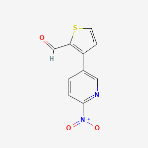 3-(6-Nitropyridin-3-yl)thiophene-2-carbaldehyde - 