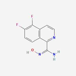 (E)-5,6-Difluoro-N'-hydroxyisoquinoline-1-carboximidamide - 