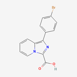 1-(4-Bromophenyl)imidazo[1,5-a]pyridine-3-carboxylic acid - 