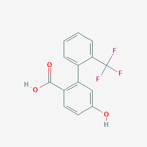 4-Hydroxy-2-[2-(trifluoromethyl)phenyl]benzoic acid - 