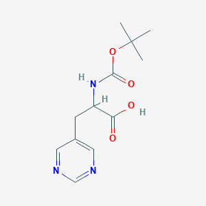 2-{[(Tert-butoxy)carbonyl]amino}-3-(pyrimidin-5-yl)propanoic acid - 